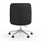 Flash Furniture Chloe Mid-Back Black Padded LeatherSoft Armless Chair w/Wheels, Swivel Function, and Chrome Frame CH-232174-1-BK-GG - alternate 4